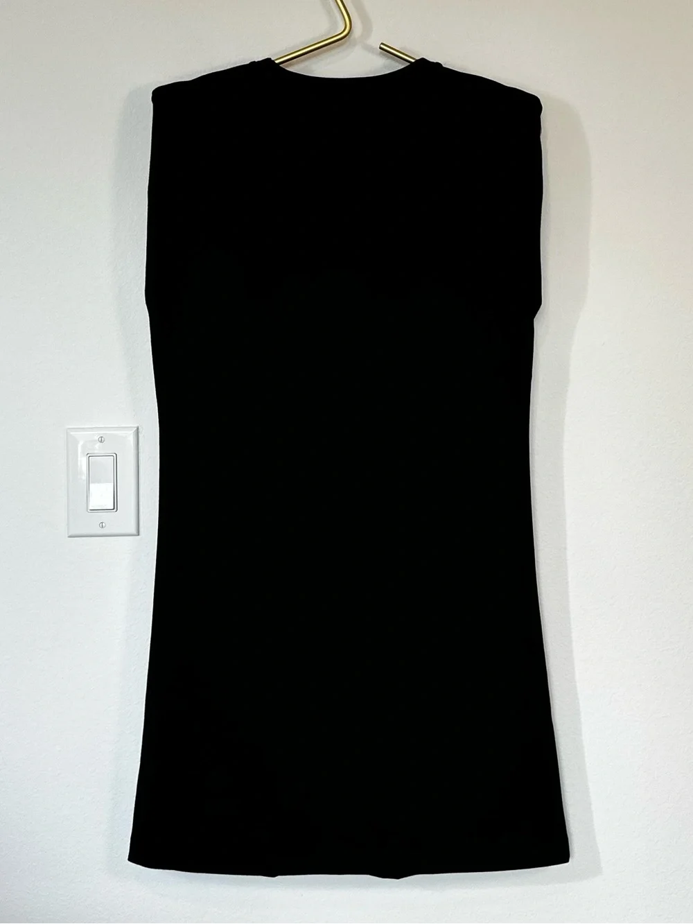RACHEL ZOE Black Sleeveless Structured Shoulder Mini Dress XS - Picture 2 of 8